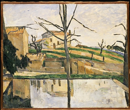 The Pool at Jas de Bouffan, c.1878 à Paul Cézanne