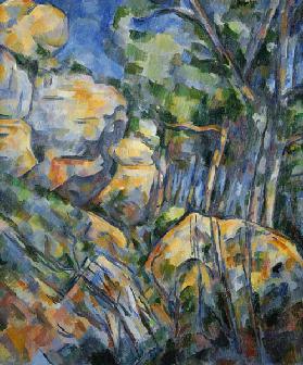 Cezanne, Rochers pres des grottes...