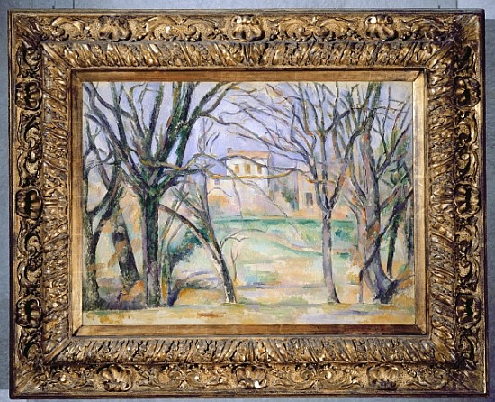 Trees and houses, 1885-86 (see also 393802) à Paul Cézanne