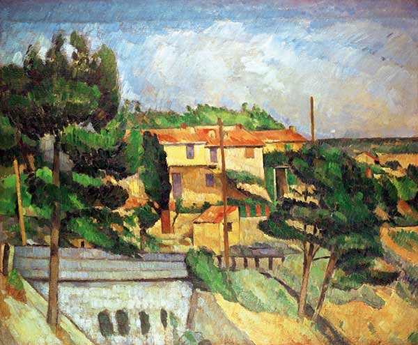 Viaduct at Estaque à Paul Cézanne