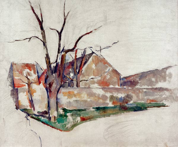 Winter landscape à Paul Cézanne