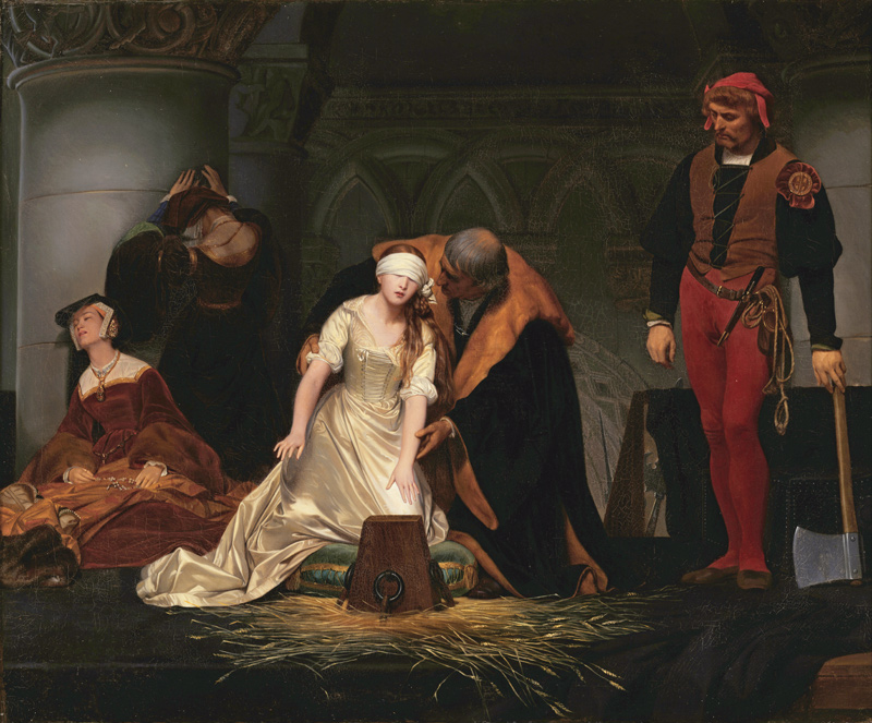Die Hinrichtung von Lady Jane Grey à Hippolyte (Paul) Delaroche