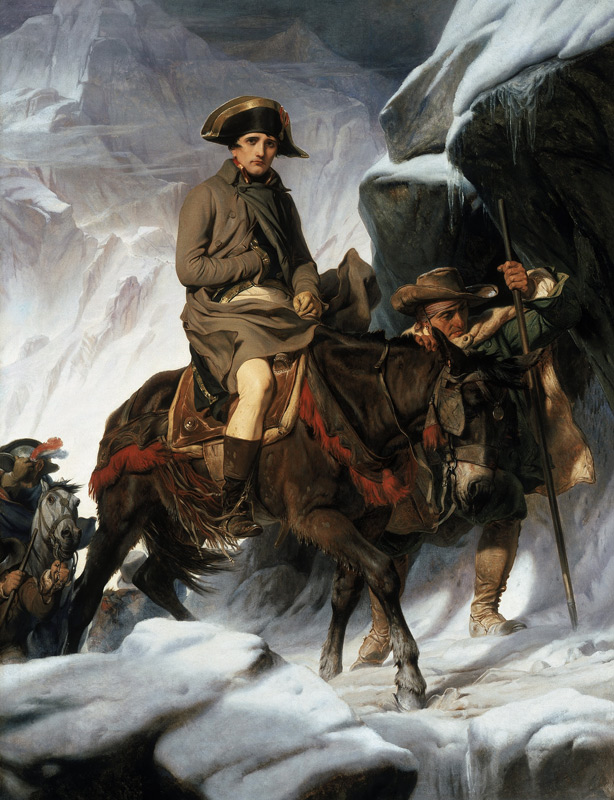 Napoleon beim Überqueren der Alpen à Hippolyte (Paul) Delaroche