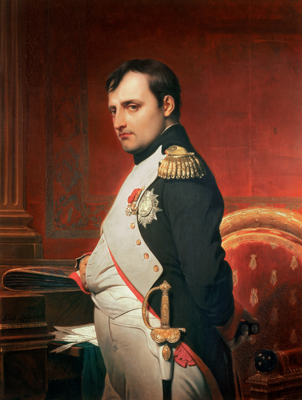 Napoleon (1769-1821) dans son bureau à Hippolyte (Paul) Delaroche
