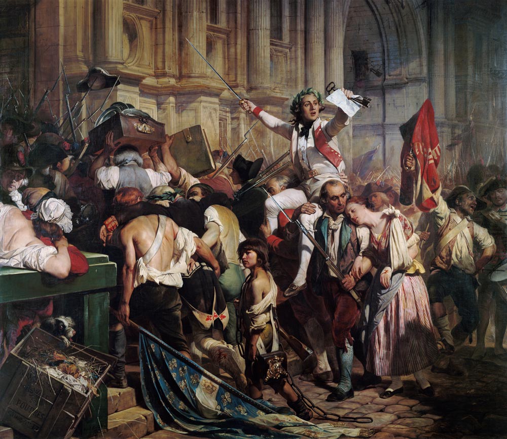 The Conquerors of the Bastille before the Hotel de Ville in 1789 à Hippolyte (Paul) Delaroche
