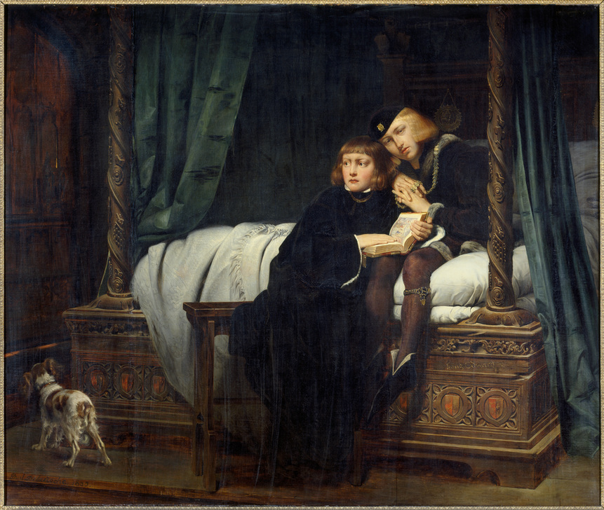 The Sons of Edward IV in the Tower à Hippolyte (Paul) Delaroche