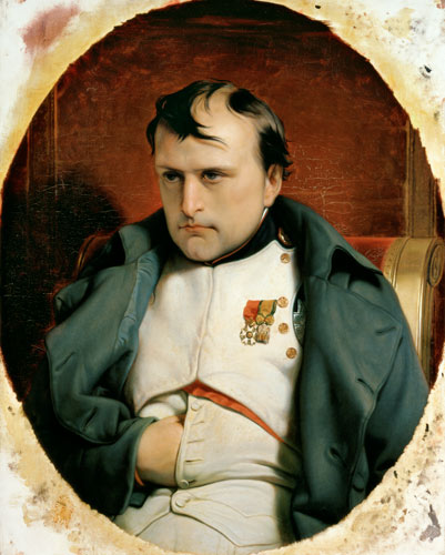 Napoleon (1769-1821) in Fontainebleau à Hippolyte (Paul) Delaroche