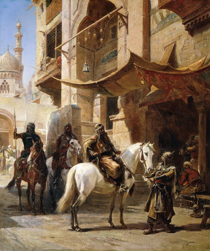 Arabische Krieger. à Paul Dominique Philippoteaux