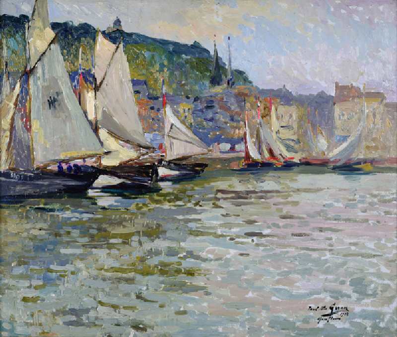 Honfleur, 1913 (oil on card) à Paul Elie Gernez