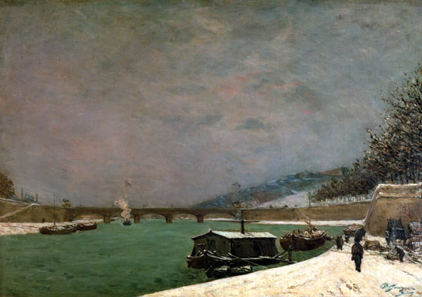 The Seine at the Pont d'Iena, Winter à Paul Gauguin