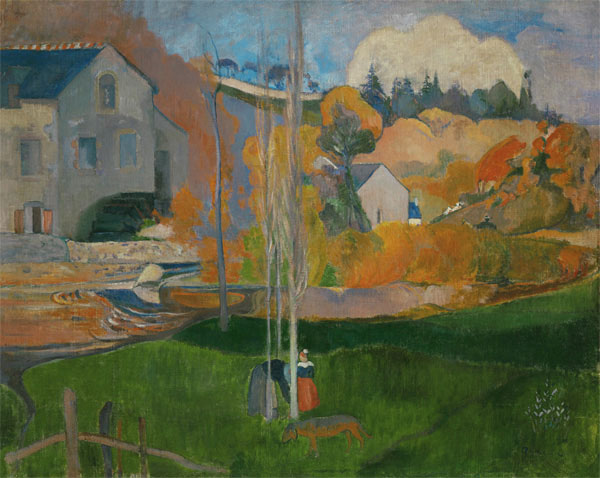 Paysage breton : le moulin de David à Paul Gauguin