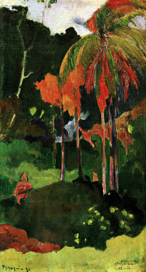 Mahana maa I (Le Moment de Vérité II) à Paul Gauguin