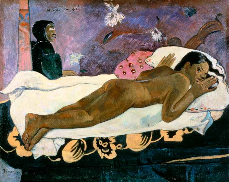 Manao tupapau (femme maorie couchée) à Paul Gauguin