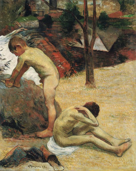 Bathing Breton Boys à Paul Gauguin
