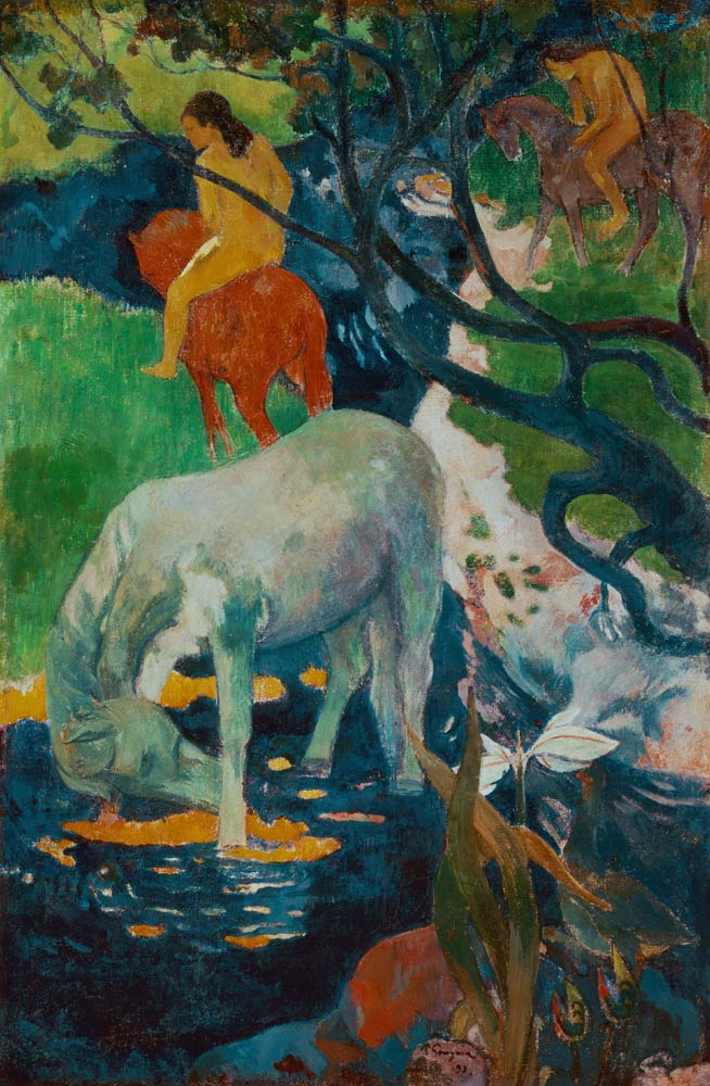 P.Gauguin / Le cheval blanc 1893 à Paul Gauguin