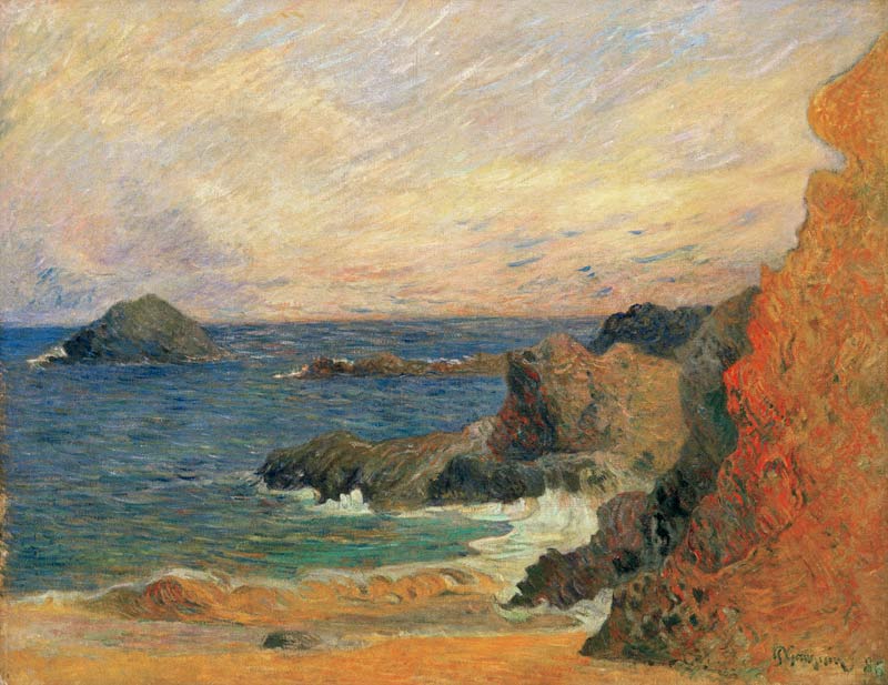 Côte rocheuse à Paul Gauguin
