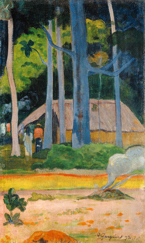 Hut In The Trees à Paul Gauguin