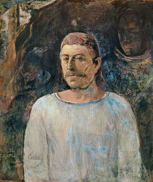 Self portrait, close to Golgotha à Paul Gauguin