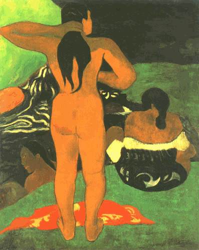 Tahiti-gouttières baignant à Paul Gauguin