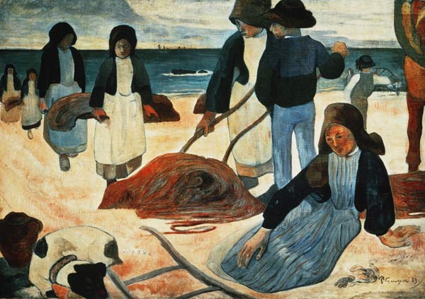 Breton Seaweed Collector à Paul Gauguin