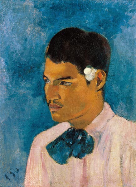 Le jeune homme avec la fleur à Paul Gauguin