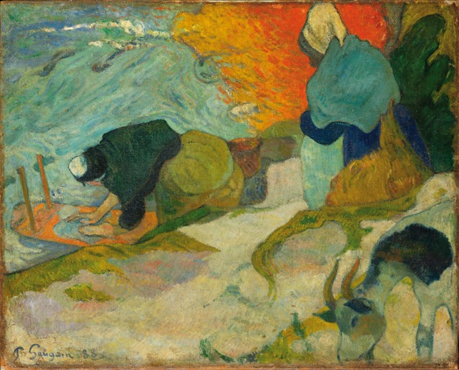 Washerwomen in Arles (Laveuses à Arles) à Paul Gauguin