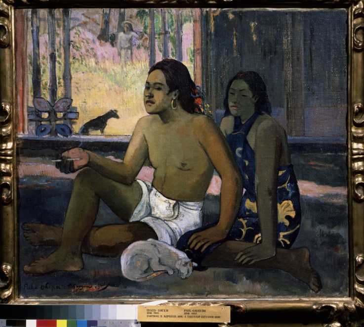 Eiaha Ohipa (Not Working. Tahitians in a Room) à Paul Gauguin