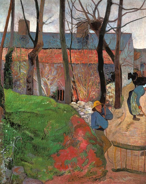Cottage at Le Pouldu à Paul Gauguin