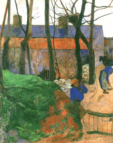 Maisons à Le Pouldu à Paul Gauguin