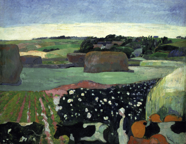 Haystack in Brittany à Paul Gauguin