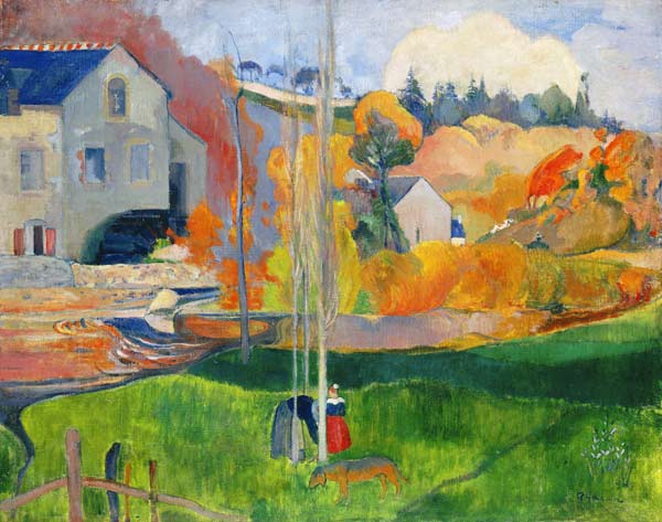 Landscape in Brittany. The David Mill à Paul Gauguin