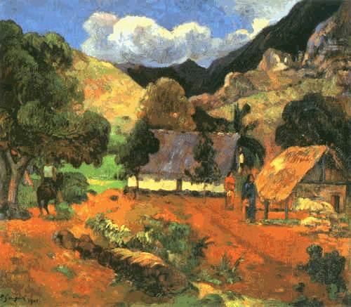Paysage avec trois personnes à Paul Gauguin