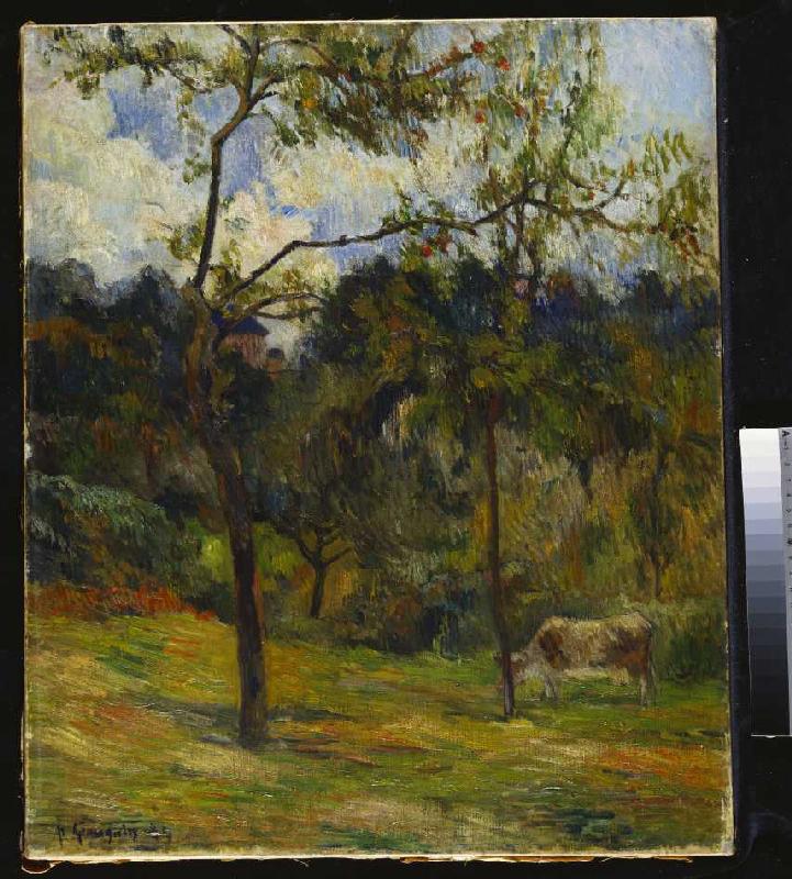 Landschaft in der Normandie à Paul Gauguin