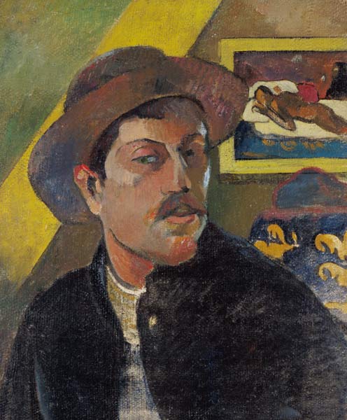 Self-portrait w. Manao Tupa. à Paul Gauguin