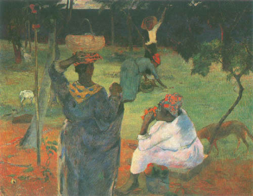 Mangofruchternte à Paul Gauguin