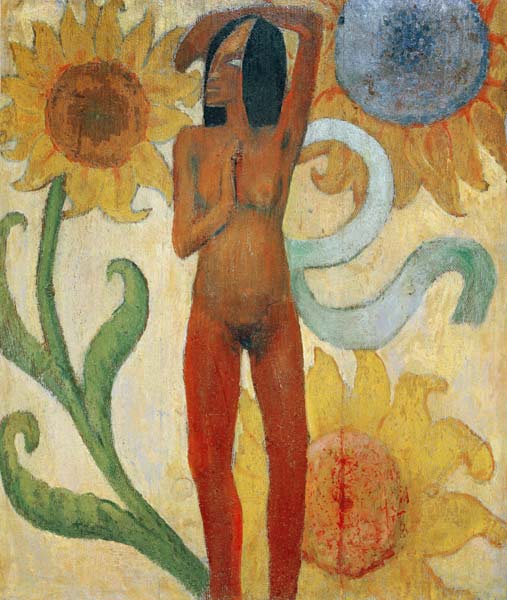Naked female figure à Paul Gauguin