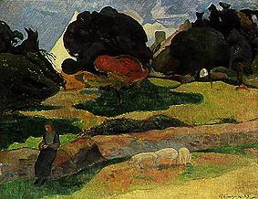 Les Parkwaerterin à Paul Gauguin