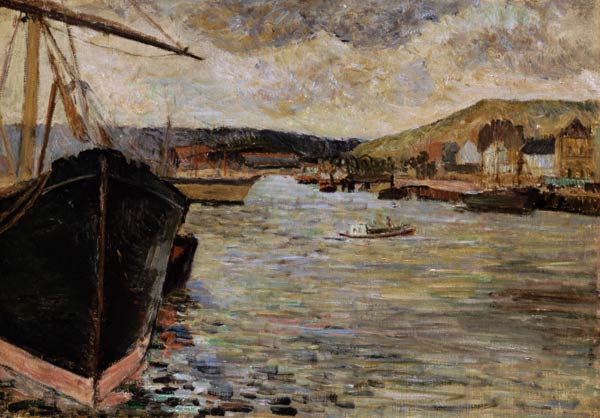 Port at Rouen à Paul Gauguin