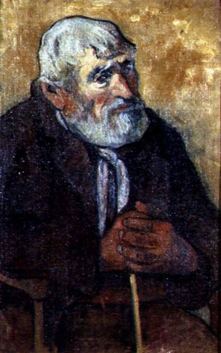 Portrait of an Old Man with a Stick à Paul Gauguin