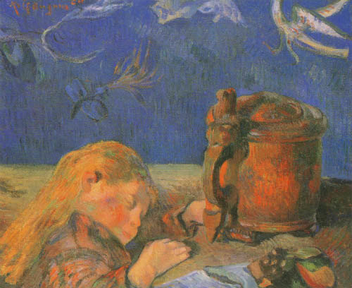 Enfant dormant à Paul Gauguin