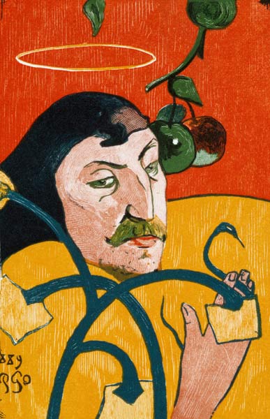 auto-portrait avec le halo à Paul Gauguin