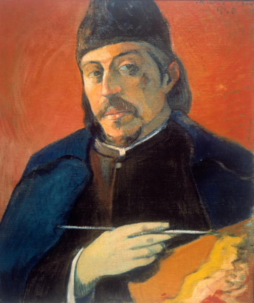 Self-Portr.with Palette à Paul Gauguin