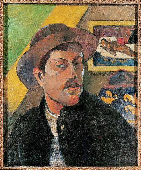 Self Portrait in a Hat à Paul Gauguin