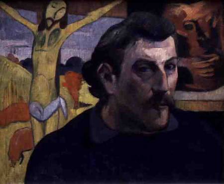 Self Portrait with the Yellow Christ à Paul Gauguin