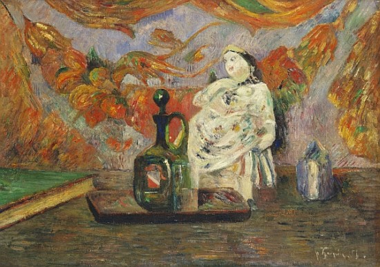 Still Life with a Ceramic Figurine à Paul Gauguin