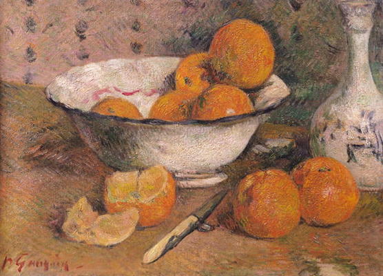 Still life with Oranges, 1881 (oil on canvas) à Paul Gauguin