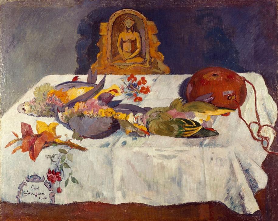 Still life with Parrots à Paul Gauguin