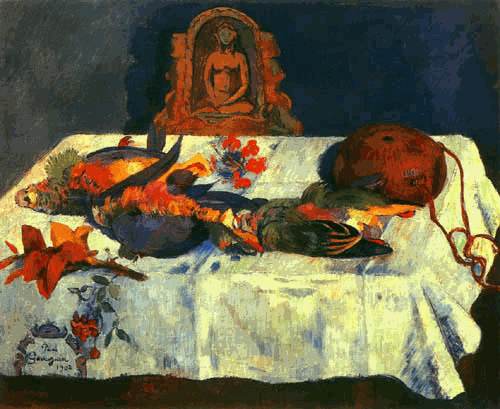 nature morte avec le perroquet à Paul Gauguin