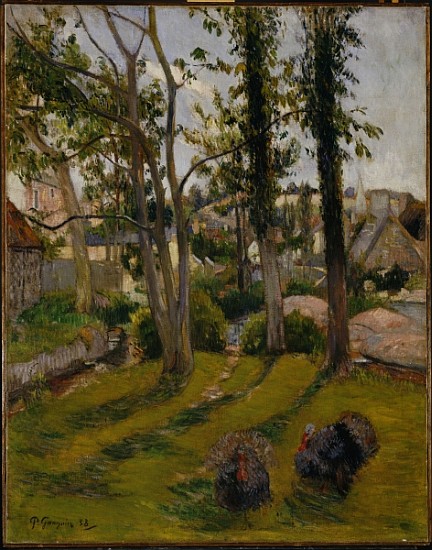 The Turkeys (Pont Aven Landscape) 1888 à Paul Gauguin