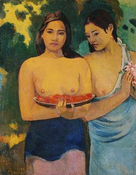 Deux femmes tahitiennes